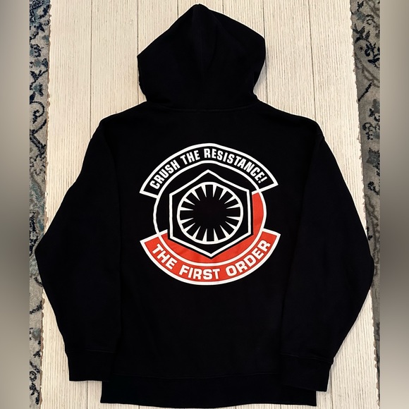 Men’s Star Wars First Order Zippered Hoodie, Medium - Picture 2 of 4